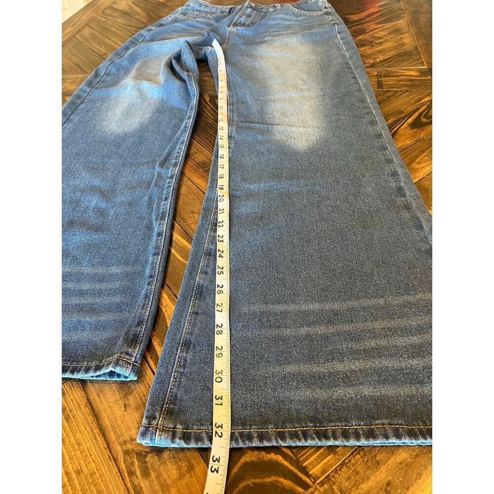 Wide Leg Jeans Women Large 30 Inch Waist Grunge Gorpcore Oversized Hippie Boho - Picture 5 of 10